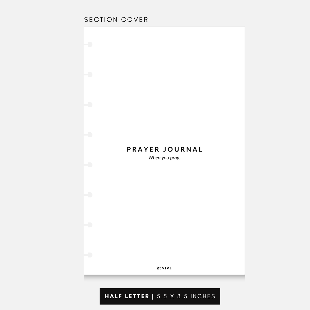 RSI07 - Prayer Journal Planner Insert Bundle